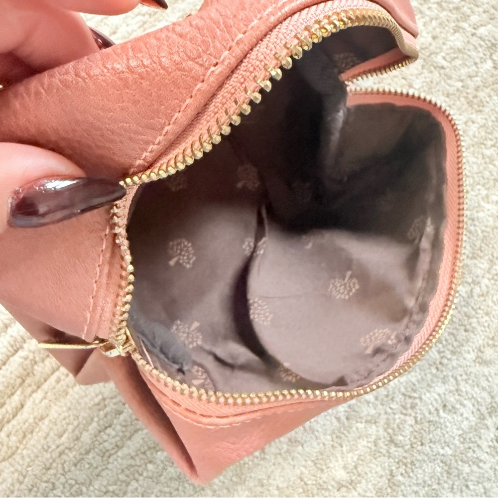 Mulberry Dusty Rose Leather Personal Pouch Bag with Gold Hardware - Picture 9 of 11